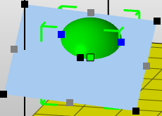 The cutting plane of the free cutting tool